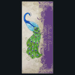 Art Deco Style Peacock Paars in Cream  Lace Menu<br><div class="desc">KLEUR PALETTE: crème, tan, waterblauw, koninklijk blauw, groen, paars en goud. ONTWERPCOLLECTIE: Dit is een passende formele diner menukaart om te coördineren met de trouwuitnodiging die samenkomt met dezelfde naam. Dit kunstwerk is een mix van gloednieuwe waterverven van Audrey Jeanne Roberts en lagen van kunstelementen, waaronder:De decoratieve versiering van de...</div>