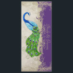 Art Deco Style Peacock Paars in Cream  Lace Menu<br><div class="desc">KLEUR PALETTE: crème, tan, waterblauw, koninklijk blauw, groen, paars en goud. ONTWERPCOLLECTIE: Dit is een passende formele diner menukaart om te coördineren met de trouwuitnodiging die samenkomt met dezelfde naam. Dit kunstwerk is een mix van gloednieuwe waterverven van Audrey Jeanne Roberts en lagen van kunstelementen, waaronder:De decoratieve versiering van de...</div>
