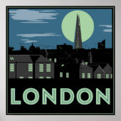 Art Deco Style Poster Londen (Voorkant)