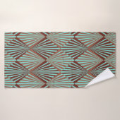 Art Deco style seamless pattern texture Badhanddoek (Badhanddoek)