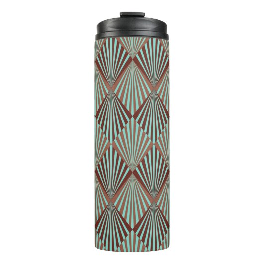 Art Deco style seamless pattern texture Thermosbeker (Voorkant)