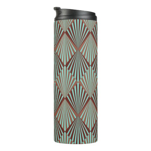 Art Deco style seamless pattern texture Thermosbeker (Geroteerd rechts)