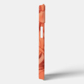 Art Deco Style Telefoonhoes in Sinaasappel Case-Mate iPhone Case (Achterkant / Rechts)