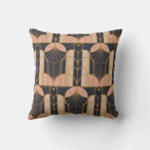 Art Deco style Throw Pillow Kussen (Achterkant)