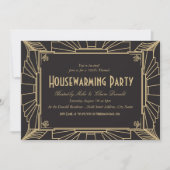 Art Deco Style, Uitnodiging voor opwarming van de  (Voorkant)