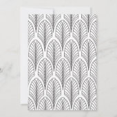 Art Deco Style Wedding Uitnodiging (Achterkant)