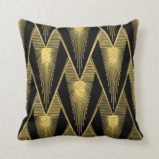 Art Deco Sunburst Drop Kussen
