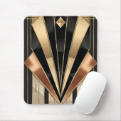 Art Deco Sunburst Geometric Luxury Design Muismat (Met muis)