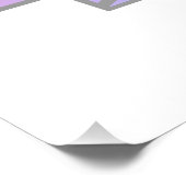 Art Deco Sunburst Pattern in Pastels Perfect Poster (Hoek)