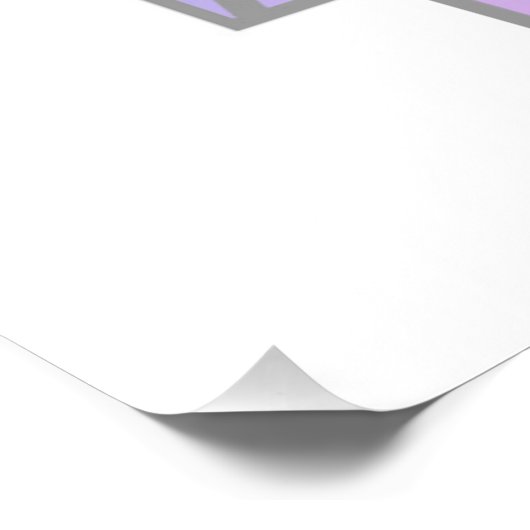 Art Deco Sunburst Pattern in Pastels Perfect Poster (Hoek)