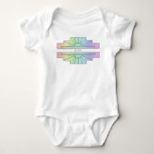 Art Deco Sunburst Pattern in Pastels Romper (Voorkant)
