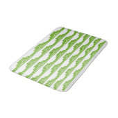 Art Deco Sunburst Pattern in White en Limoen Badmat (Gekanteld)