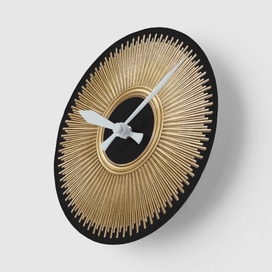 Art Deco Sunburst Ronde Klok (Hoek)