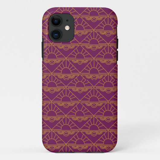 Art Deco Sunrise Case-Mate iPhone Case (Achterkant)
