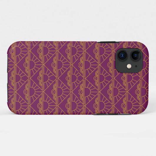 Art Deco Sunrise Case-Mate iPhone Case (Achterkant (horizontaal))