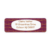 Art Deco Sunrise Etiket (Voorkant)