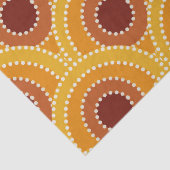 Art Deco Sunrise Retro patroon Tissuepapier (Detail)