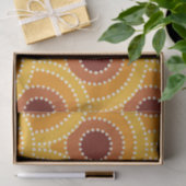 Art Deco Sunrise Retro patroon Tissuepapier (Geschenk)