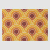Art Deco Sunrise Retro patroon Tissuepapier (Voorkant)