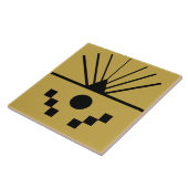 Art Deco Sunrise Tegeltje (Zijkant)