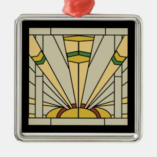 Art Deco Sunshine Metalen Ornament