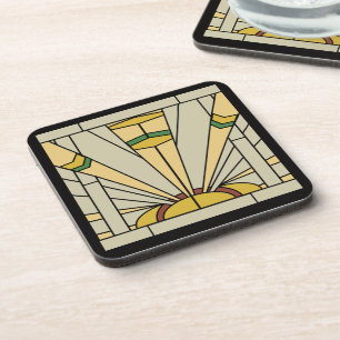 Art Deco Sunshine Onderzetter