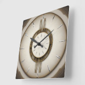 Art Deco super stijl Vierkante Klok (Hoek)