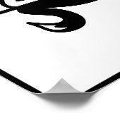 Art Deco Swan Poster (Hoek)