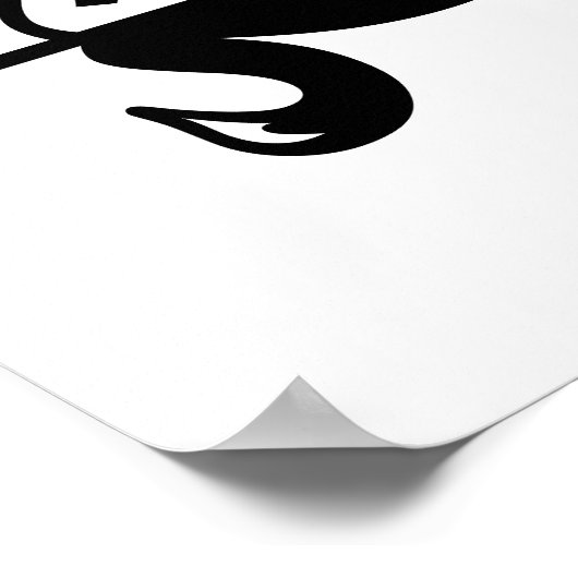 Art Deco Swan Poster (Hoek)