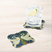 Art Deco Swans Muismat Kartonnen Onderzetters (Insitu)