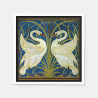 Art Deco Swans Muismat