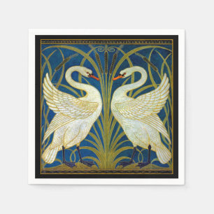 Art Deco Swans Muismat Servet
