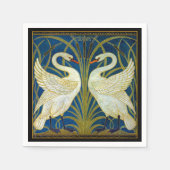 Art Deco Swans Servet (Voorkant)