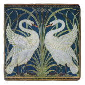 Art Deco Swans Wall Decor Art Nouveau Swan Trivet (Voorkant)