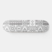 Art Deco Symmetry Line Pattern Skateboard (Horizontaal)