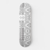 Art Deco Symmetry Line Pattern Skateboard (Voorkant)