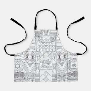 Art Deco Symmetry Lines Schort