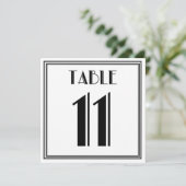 Art Deco-tabel nummer 11 Kaart (Staand voorkant)