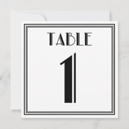 Art Deco-tabel nummer 1 Kaart