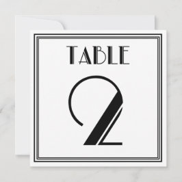 Art Deco-tabel nummer 2 Kaart