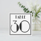 Art Deco-tabel nummer 30 Kaart (Staand voorkant)