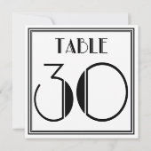 Art Deco-tabel nummer 30 Kaart (Achterkant)