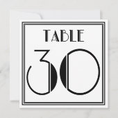 Art Deco-tabel nummer 30 Kaart (Voorkant)