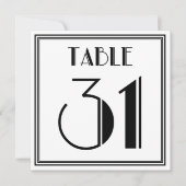 Art Deco-tabel nummer 31 Kaart (Voorkant)