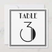 Art Deco-tabel nummer 3 Kaart (Voorkant)