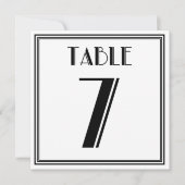 Art Deco-tabel nummer 7 Kaart (Voorkant)