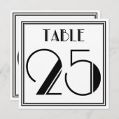 Art Deco Tafel Nummer 25 Kaart (Voorkant / Achterkant)