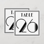 Art Deco Tafel Nummer 26 Kaart (Voorkant / Achterkant)