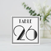 Art Deco Tafel Nummer 26 Kaart (Staand voorkant)