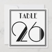 Art Deco Tafel Nummer 26 Kaart (Achterkant)